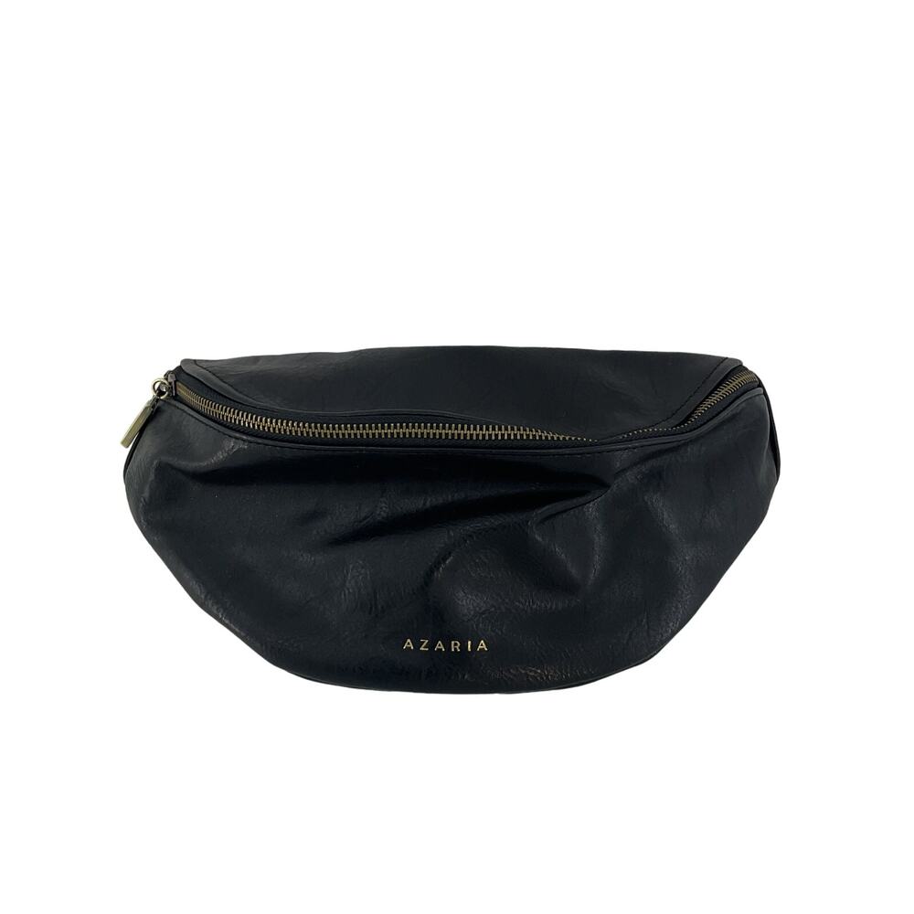 Women's Azaria Black Belt Bag & Fanny Pack Festival Travel Bag- Preowned